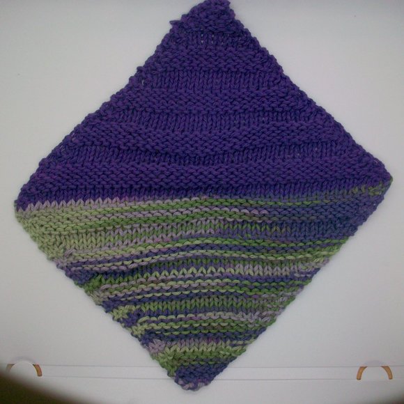 Handmade Knit Wash Dish Spa Cloth Scrubbie Set - Picture 4 of 5